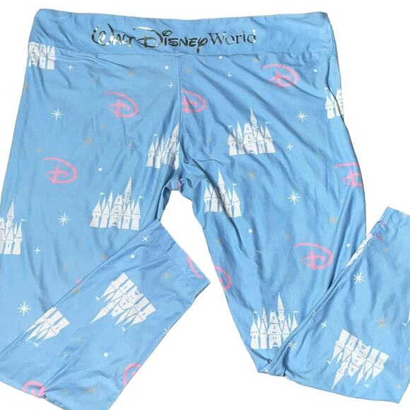 Cinderella Castle Leggings Sz 1X Lounge Walt Disney World Pant Sleep Pajama Pant - Picture 10 of 12
